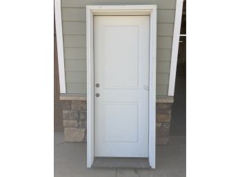 Heavy Prehung Exterior Door (See Photos For Shipping Label & Dimensions)
