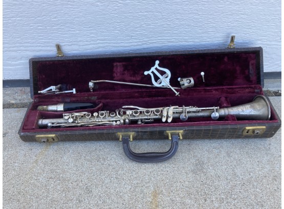 Antique Sherwood De-Luxe Clarinet With Case