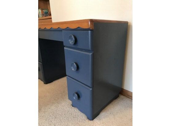 Unique Two Tone Vintage Desk- Contents Not Included