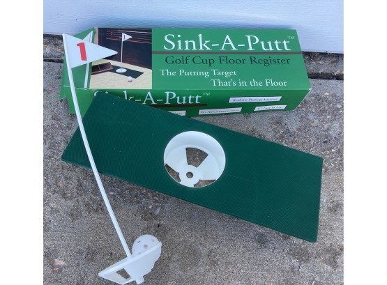 Golf All Winter Indoors! Sink-a-putt Golf Cup In A Floor Register Kit