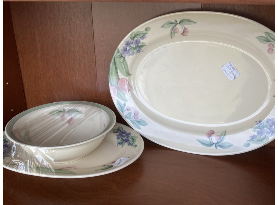 Vintage China With Painted Flower Motif
