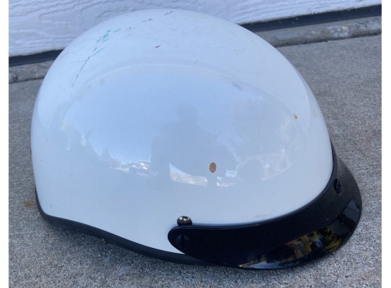White Fuller Trooper DOT Helmet Size S