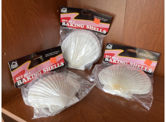 Three Sets Of Four Baking Shells In Original Packaging