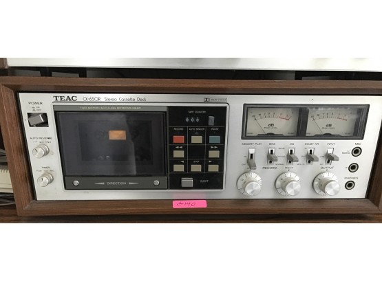 Teac Cx-650r Stereo Cassette Deck- See Photos For Condition