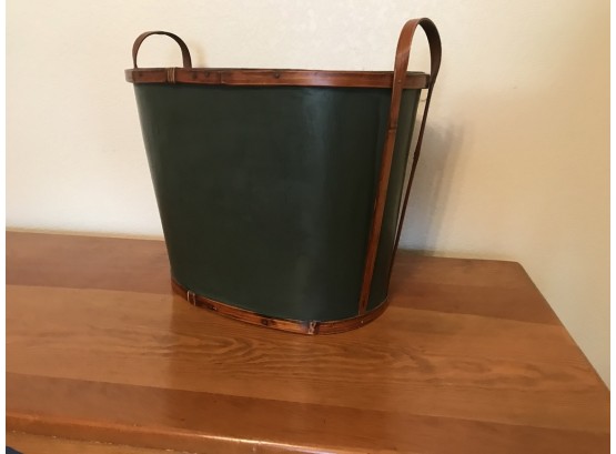 Bent Wood Green Basket