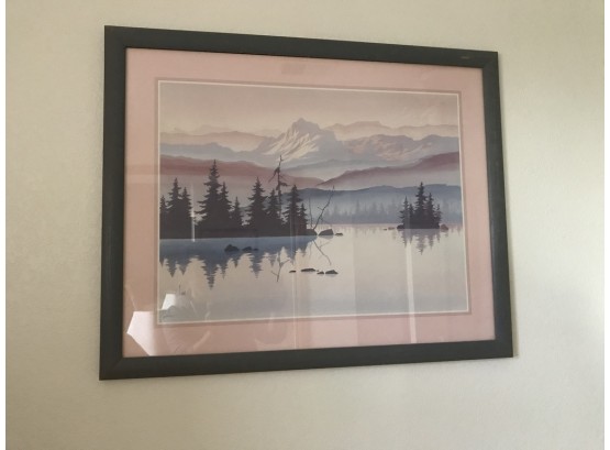 Beautiful Mountain Scene Framed Print