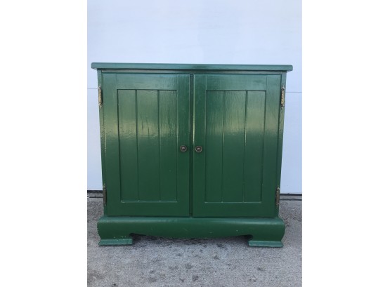 Cool Vintage Green Wooden Hutch