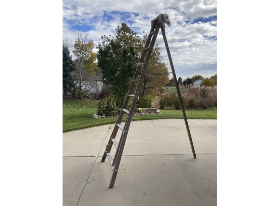 Cool Vintage Wooden Tripod Style 10 Foot Wooden Ladder