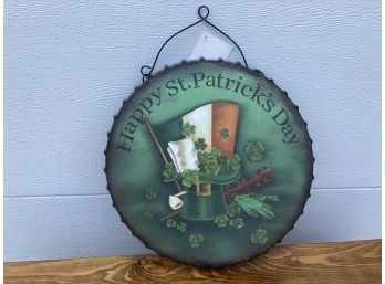 Metal Happy St. Patricks Day Themed Wall Hanging