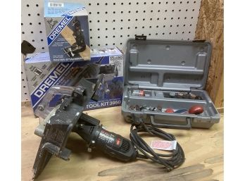 Nice Dremel Drill Kit With Two Add-on Router Kits