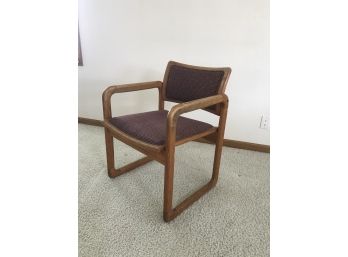 Midcentury Style  Upholstered Wood Frame Chair