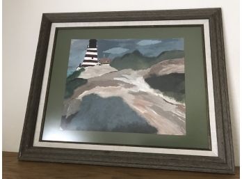 Framed Lighthouse Art