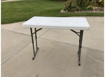 Telescoping To Three Foot Tall/4 Foot Wide Folding Table