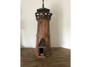 Decorative Rustic Wood Lighthouse