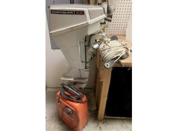 Chrysler 9.9 Outboard Motor With Gas Tank