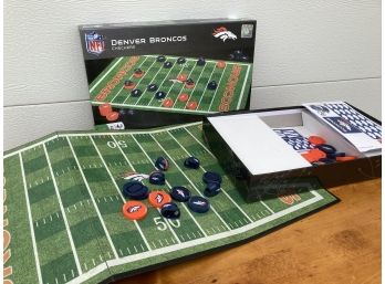Denver Broncos Themed TheDenver Broncos Themed Checkers Set