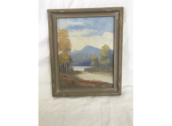 Original Painting Landscaping In Frame