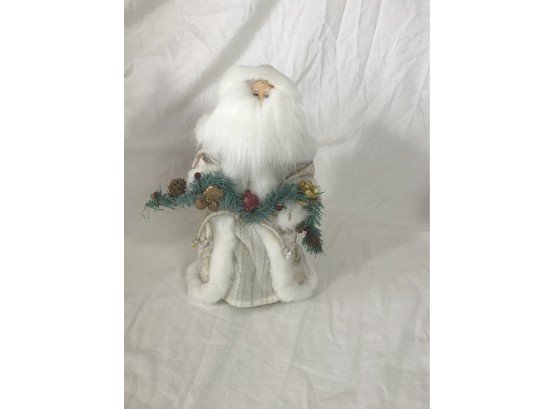 Santa Figurine In White