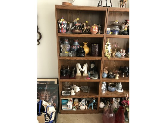 Large Wood Shelves (Knickknacks Pictured Not Included)