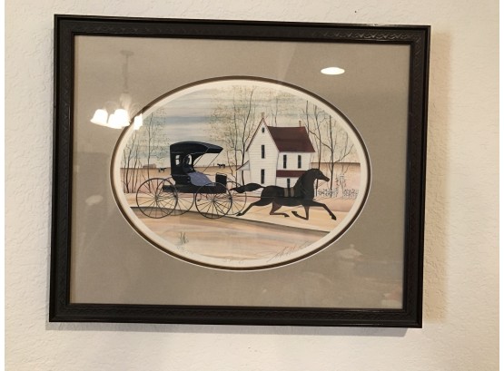 Signed Artist Proof Of Horse And Buggy