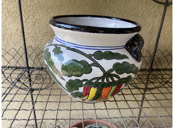 Large Mexican Flower Pot