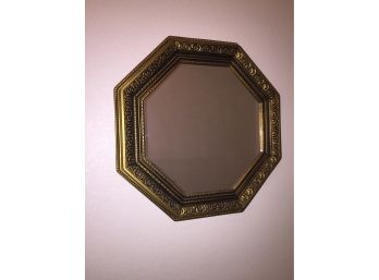 Large Gold Gilded Octagon Mirror