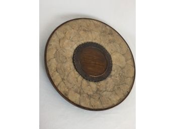 Unique Textured Carved Wood Platter