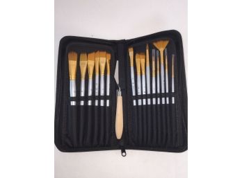 Set Of Brushes In Carrying Case