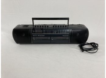 Panasonic Dual Cassette Tape Player And Radio