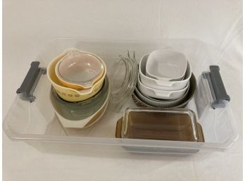 Large Assortment Of Glass Cook Ware