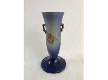 Vintage Roseville Pottery Vase With Pine Cone Motif