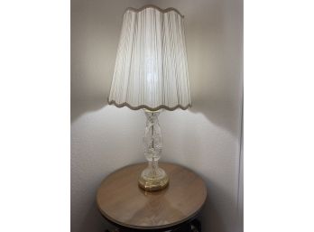 Vintage Hand Carved German Crystal Lamp
