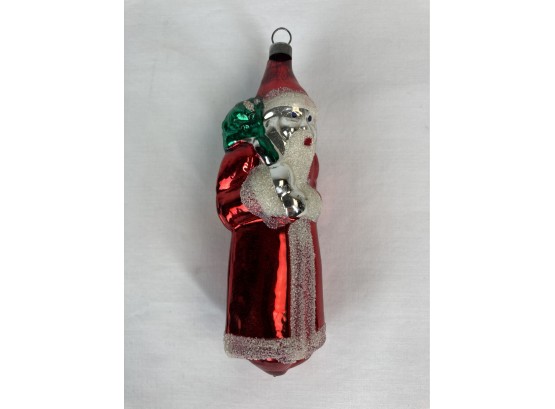 Beautiful Vintage Father Christmas Glass Santa- (see Photos For Condition)