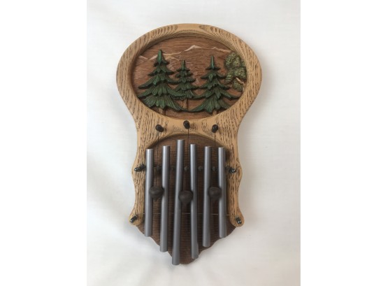 Musical Carved Wood Door Hanger