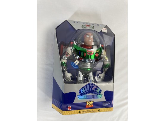 Big Vintage Collectible Holiday Hero Buzz Light-year Figure In Original Box