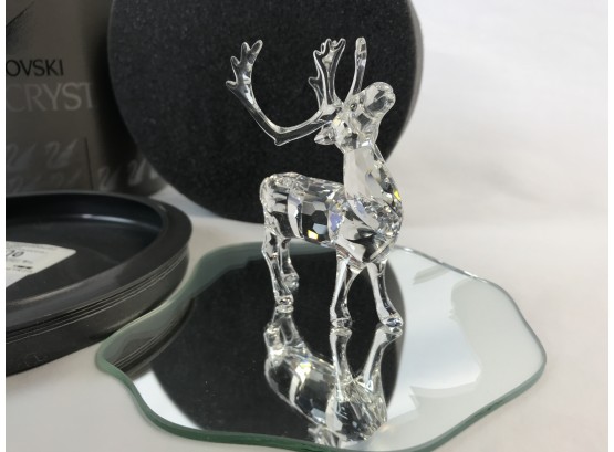 Swarovski Austrian Silver Crystal Reindeer