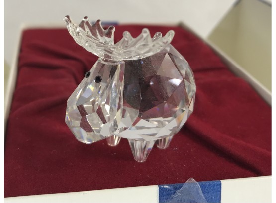 Collectible Vintage Swarovski Austrian Crystal Hand Faceted Moose