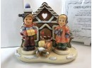 Goebel Artisan Made Gingerbread Lane With Limited Edition M.I. Hummel Figurines