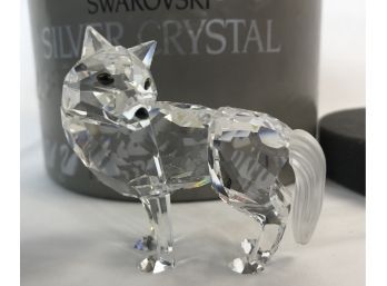 Stunning Swarovski Austrian Silver Crystal Hand Faceted Wolf