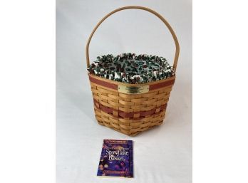 Longaberger 1997 Edition Christmas Collection - Snowflake Basket