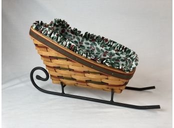 Longaberger Holiday Sleigh Basket 16811