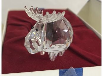 Collectible Vintage Swarovski Austrian Crystal Hand Faceted Moose