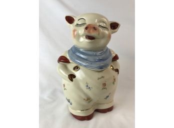 Vintage Smiley The Pig Cookie Jar In Great Condition
