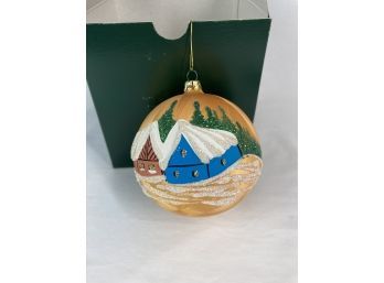 Unique Hand Painted & Glittered Large Ornaments