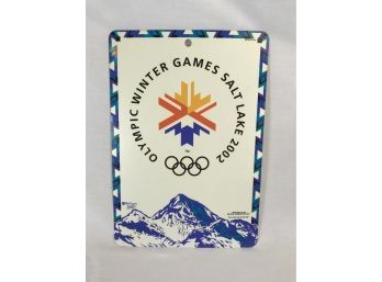 Metal 2002 Salt Lake Winter Games Sign