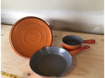 Beautiful Vintage Enamel Cookware Including A Dutch Oven