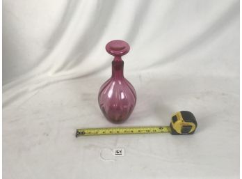Vintage Glass Bottle With Stopper