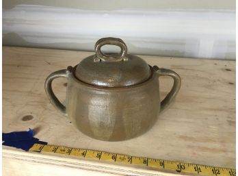 Vintage Earthenware Container With Lid