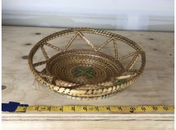Intricate Woven Basket With Delicate Detail