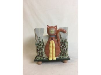 Cute Kathy Hatch Collection Basket With Garden Cat
